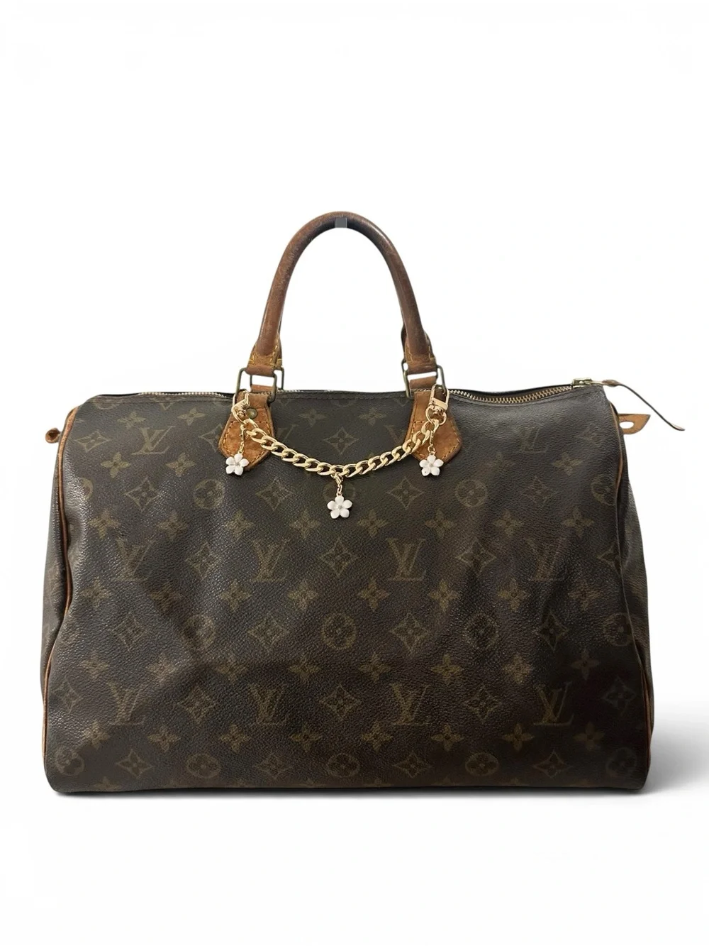 Louis Vuitton Monogram & Vachetta Leather Speedy 35